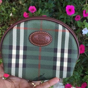 Burberry Green Check cosmetic pouch